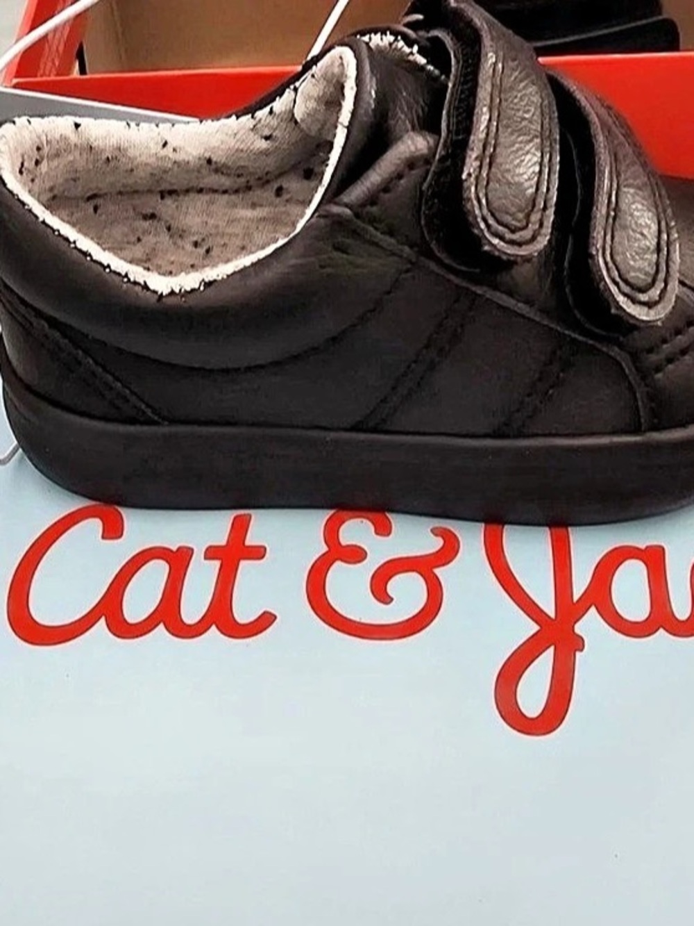 Cat & Jack Dino Sneakers Boys US 12 Black Sneakers brand new